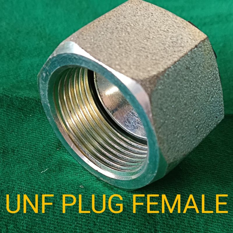 Silver Round Head Polished Stainless Steel UNF Plug Female, Packaging Type : Plastic Packet