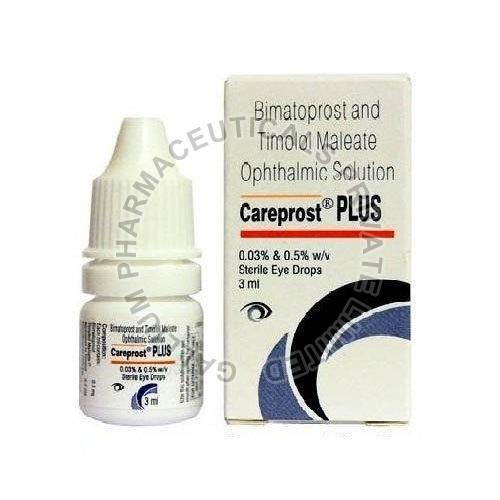 Careprost Plus Eye Drops, For Clinical, Hospital, Packaging Type : Box