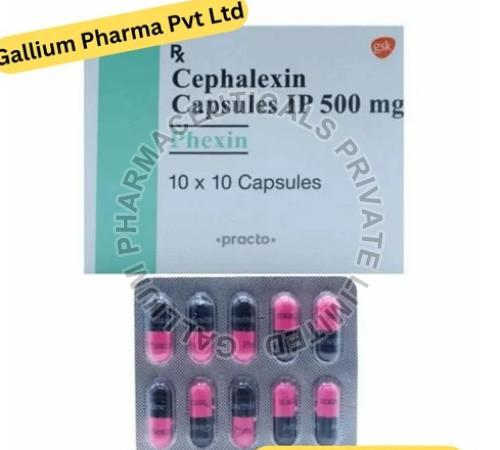 Cephalexin Capsules IP, Packaging Type : Strips