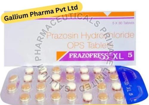 Prazopress Prazosin Hydrochloride Tablets, Packaging Type : Strips