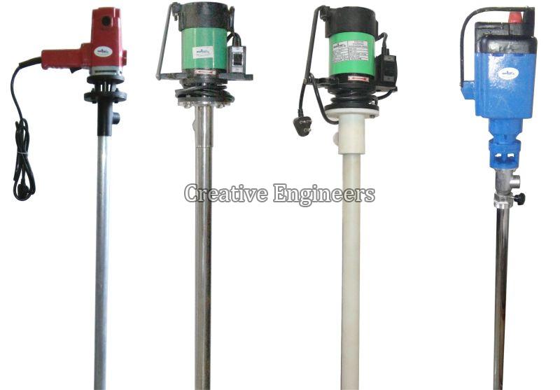 Manual Pneumatic Stainless Steel Barrel Emptying Pump, For Fuel Transfer, Power Source : Electric