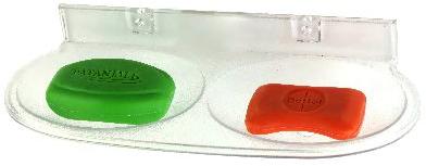 ABS Oval Double Soap Dish