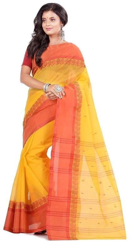 Printed Cotton Tant Saree, Occasion : Causal Wear, Party Wear