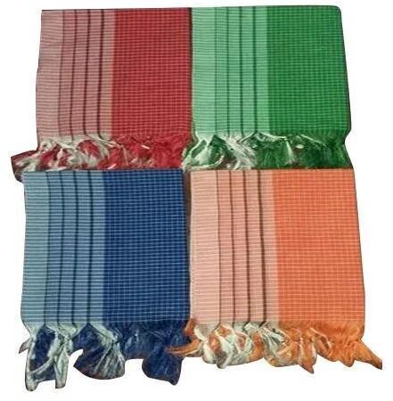 250-350 GSM Check Pure Cotton Gamcha, for Home, Size : 30x60 Inch