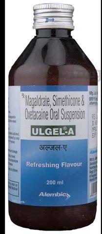 Ulgel-A Oral Suspension, Packaging Type : Glass Bottle
