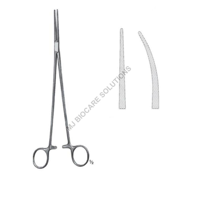 Silver 40-50gm Stainless Steel Hemostatic Forceps, For Surgical Use, Feature : Light Weight, Sharp Edge