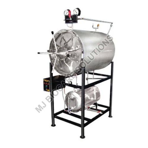 Silver Polished Stainless Steel Hospital Horizontal Autoclave, Packaging Type : Carton Box