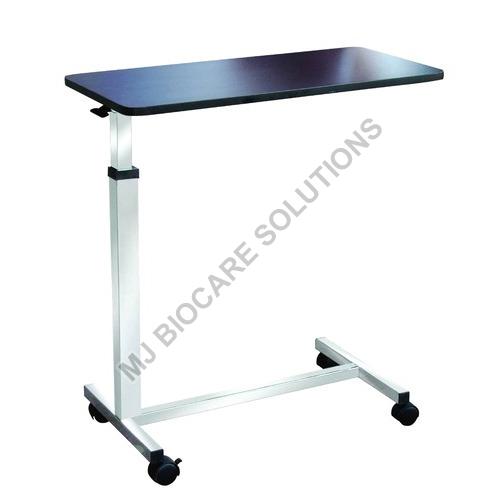 Rectangular Powder Coated Hospital Over Bed Table, Feature : Easy To Assemble, Fine Finishing, Rust Proof