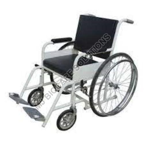 10-15kg Polished Non Folding Wheelchair, for Handicaped Use, Frame Material : Metal