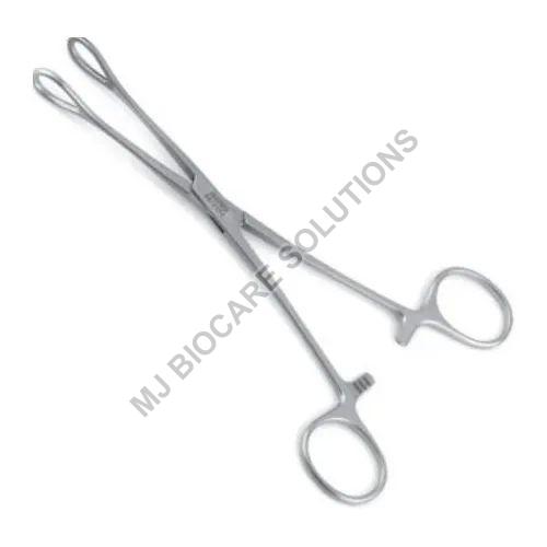 Silver Polished Stainless Steel 40-50gm Sponge Holding Forceps, for Surgical Use, Feature : Light Weight