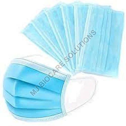 Blue Non Woven Surgical Face Mask, for Laboratory, Hospital, Clinical, Feature : Disposable
