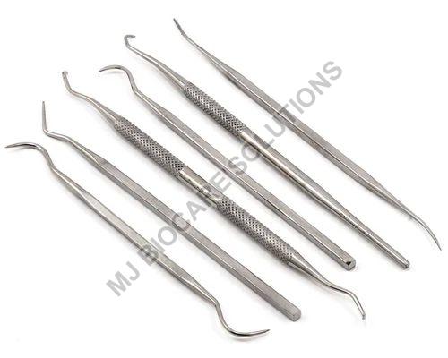 Silver Stainless Steel Polished Surgical Probes