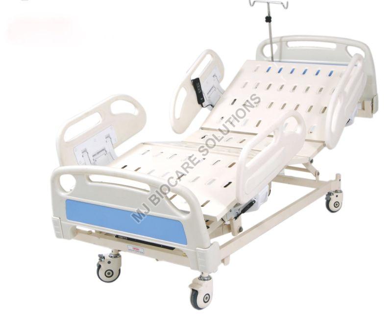 Rectangular Powder Coated Three Function Hospital Bed, Feature : High Strength, Easy To Place