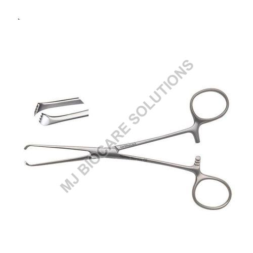 Silver Stainless-Steel Tissue Forceps, for Surgical Use, Feature : Sharpe Edge