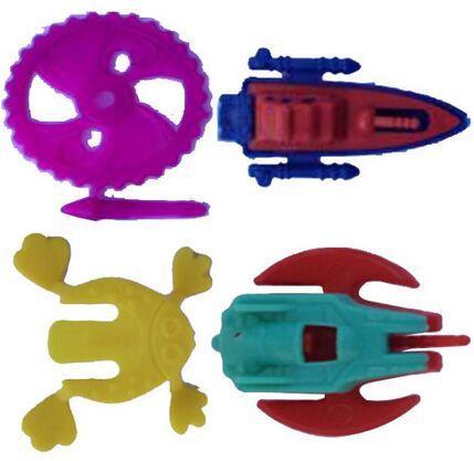 Multicolor Mannual Plastic Fryums Toys, Size : Customized