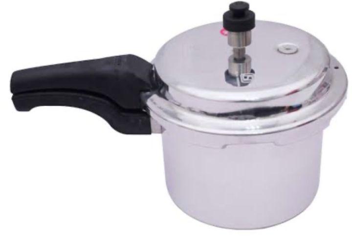 Black Manual Aluminium pressure cooker, for Home, Hotel, Shop, Certification : ISI Certified