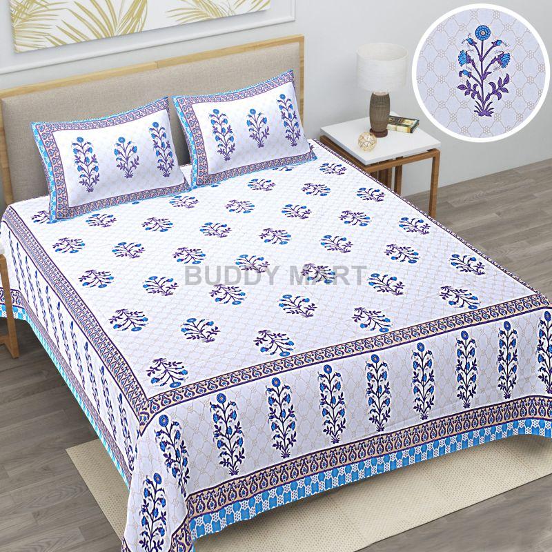 Grah Shobha Double Bed Printed Bedsheet