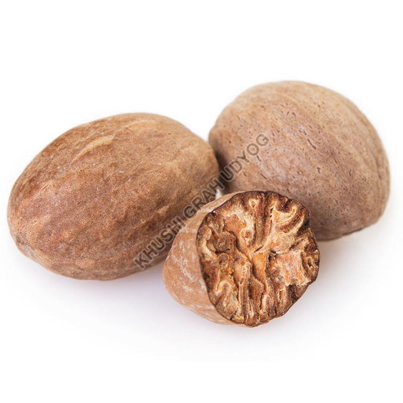 Brown Raw Organic Whole Nutmeg, for Cooking, Certification : FSSAI Certified