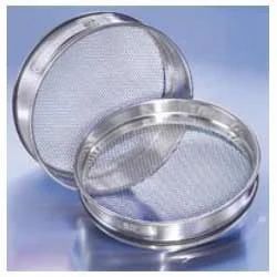Silver Round Polished Rugged Test Sieves, for Industrial, Features : Smooth, Shyning, Heavy Duty