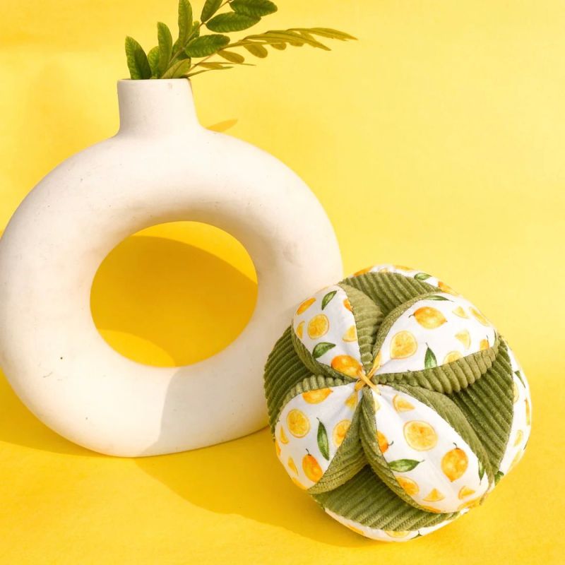 Cotton Lemons Dream Clutch Ball, for Baby Playing, Feature : Attractive Look, Colorful Pattern, Light Weight