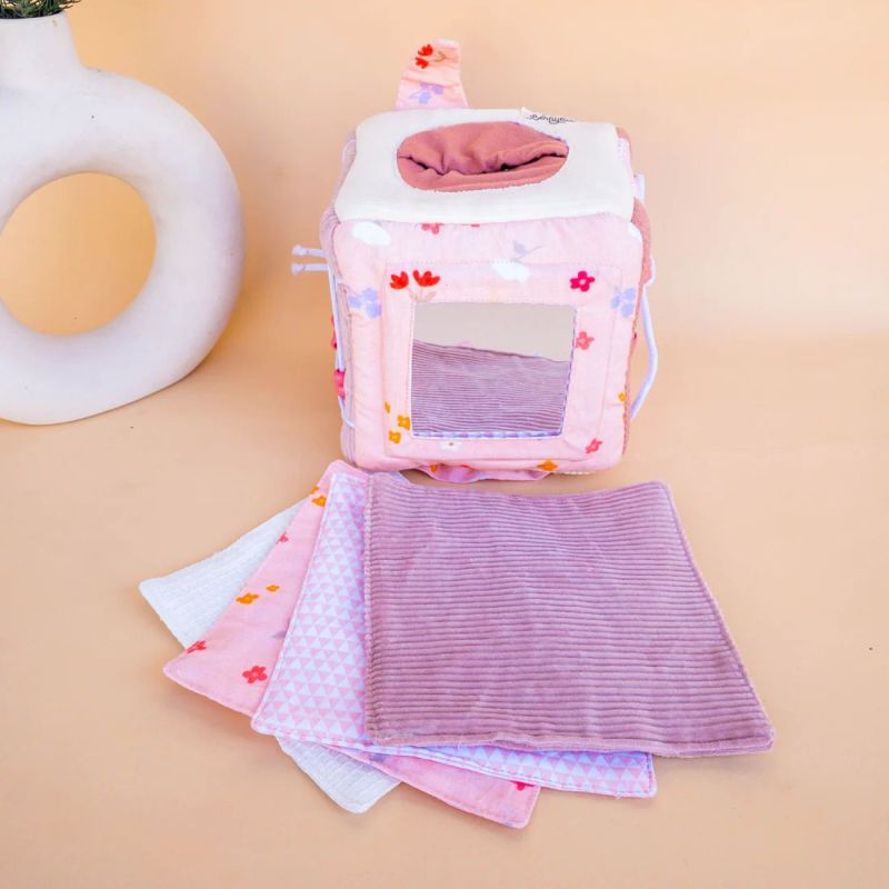 75%cotton Pink Magical Activity Cube, for Baby Playing, Feature : Attractive Look, Colorful Pattern