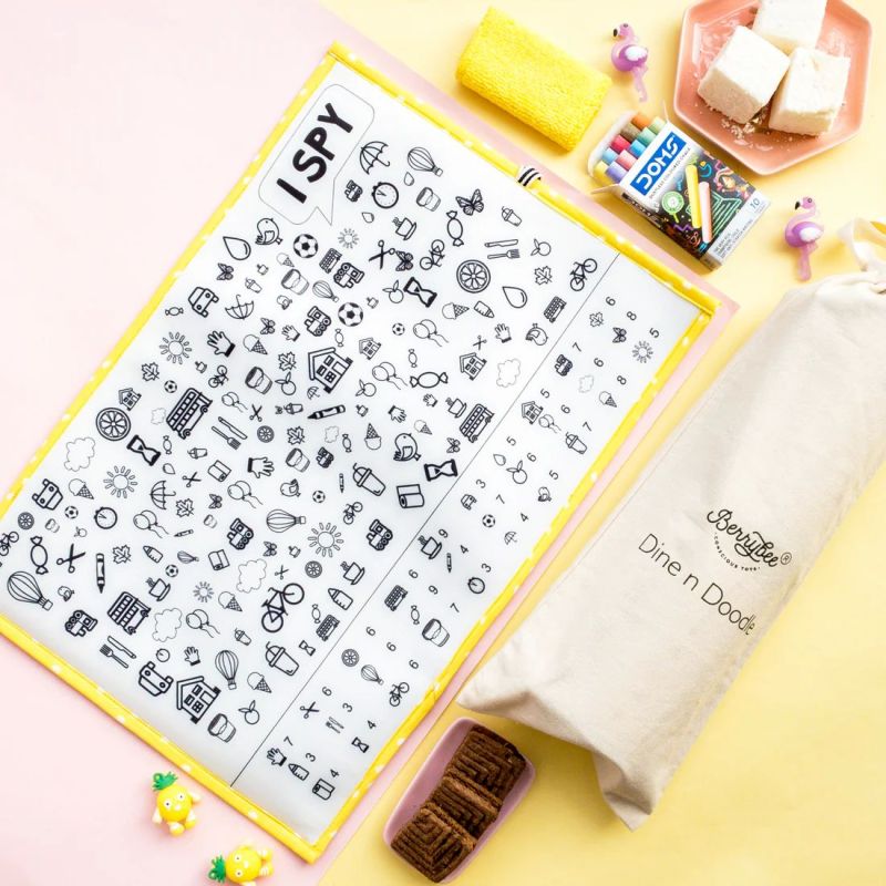 Yellow Dine N Doodle Mat, for Kids Playing, Feature : Attractive Look, Colorful Pattern