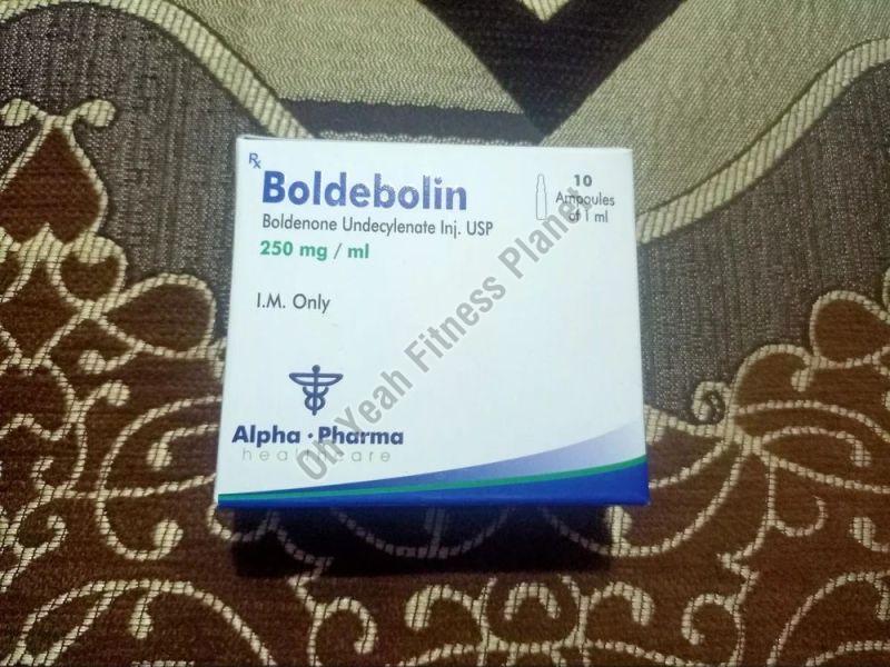 Alpha Pharma Boldenone Undecylenate 250mg Injection, Packaging Type : Box