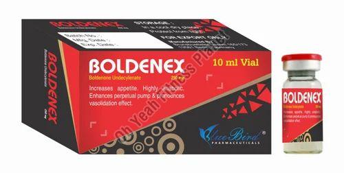Transparent Liquid Bluebird Pharma Boldenon 10ml Injection, For Hospital, Clinic, Purity : 99.9%