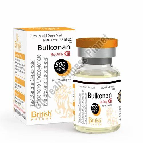 Liquid British Pharma Bulkonan 500mg Injection, for Hospital, Clinic, Packaging Type : Box
