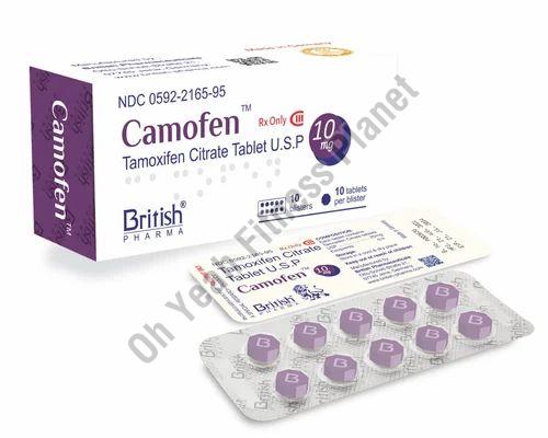 British Pharma Tomoxifen Citrate 10mg Tablet, for Hospital, Clinic, Packaging Type : Strips