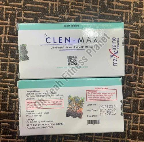 Clenbuterol Hydrochloride 40mcg Tablet