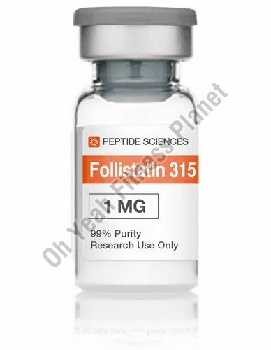 Transparent Liquid Follistatin 315 1mg Injection, for Hospital, Clinic, Purity : 99.9%