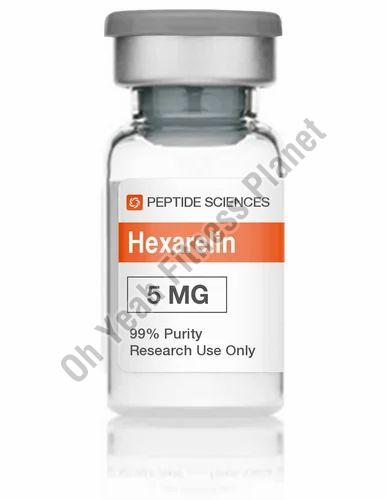 Transparent Liquid Hexarelin 5mg Injection, for Hospital, Clinic, Purity : 99.9%
