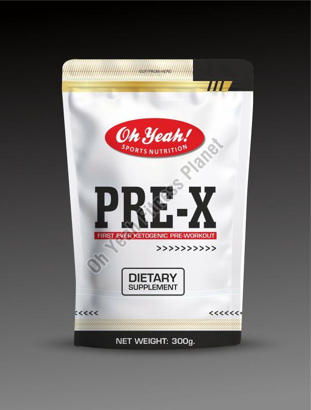 Oh Yeah Pre-X Pre Workout, Packaging Size : 300gm