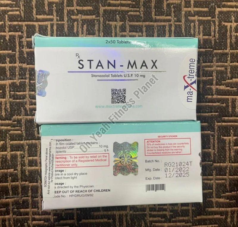 Stan Max 10mg Tablet, Packaging Type : Strips