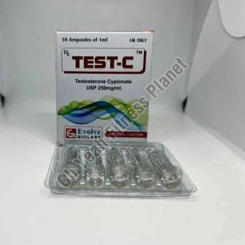Transparent Liquid Test-C 250mg Injection, for Hospital, Clinic, Medicine Type : Allopathic