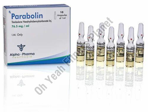 Liquid Trenbolone Hexahydrobenzylcarbonate 76.5mg Injection, Size : 10 Ml
