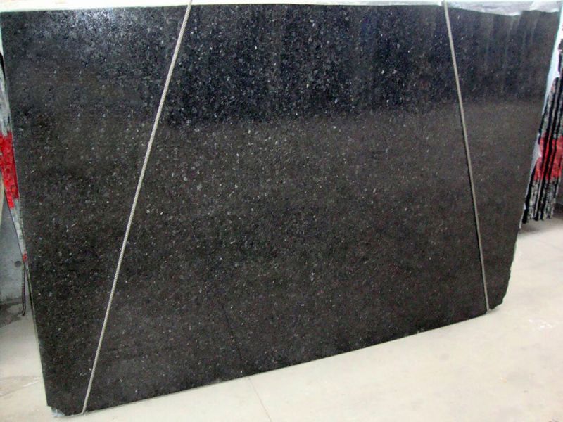 Polished Black Pearl Granite Slabs