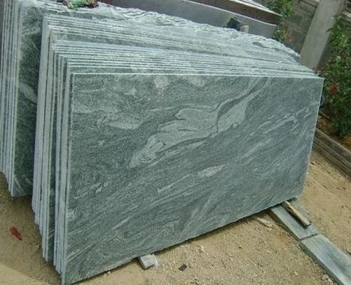 Polished Kuppam Green Granite Slabs, for Vanity Tops, Steps, Kitchen Countertops, Flooring, Width : 2-3 Feet