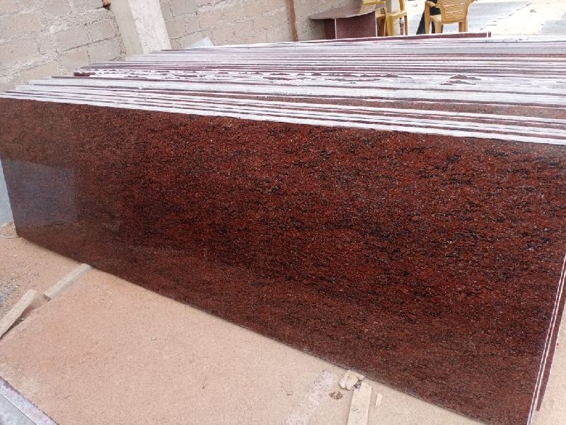 Polished Ruby Red Granite Slabs, for Vanity Tops, Steps, Kitchen Countertops, Flooring, Width : 2-3 Feet