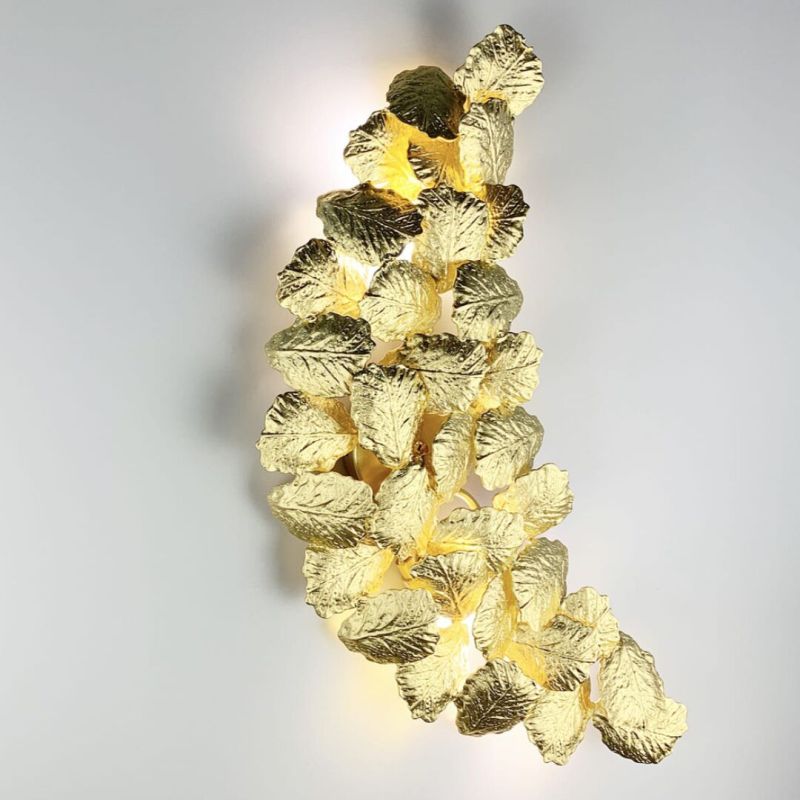 Floraml Textured Leaf Wall Lamp