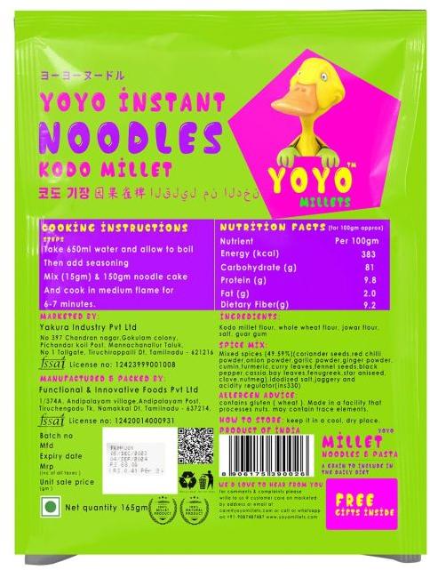 Yoyo Kodo Millet Noodles 165gm