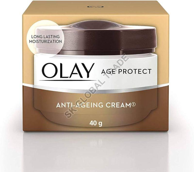 White Olay Age Protect Cream, for Skin Care, Packaging Type : Plastic Box