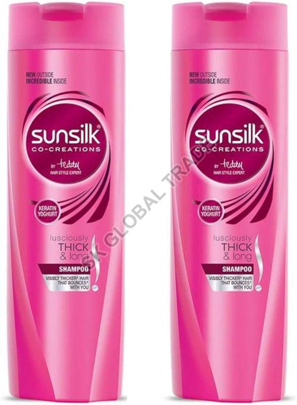 Pink Liquid Sunsilk Shampoo, for Hair Care, Packaging Type : Plastic Bottle