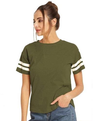 Ladies Cotton T Shirt, Size : All Sizes