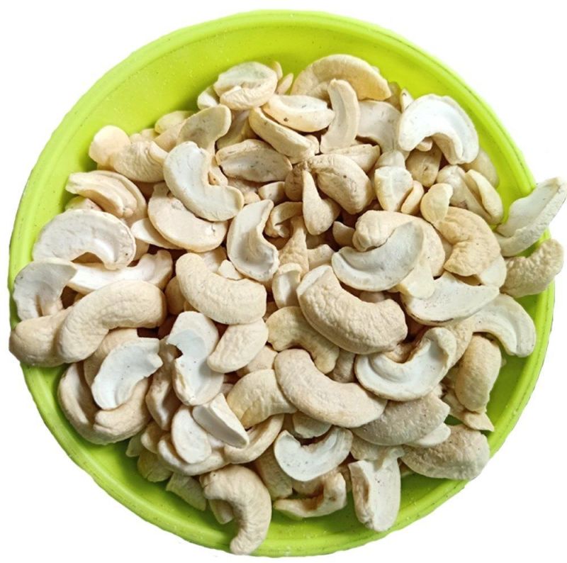 Creamy White Split Cashew Nuts, for Sweets, Snacks, Cooking, Shelf Life : 6 Months