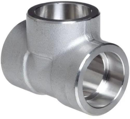 Silver Mild Steel Forged Socket Welded Tee, for Pipe Fittings, Feature : High Strength, Corrosion Proof