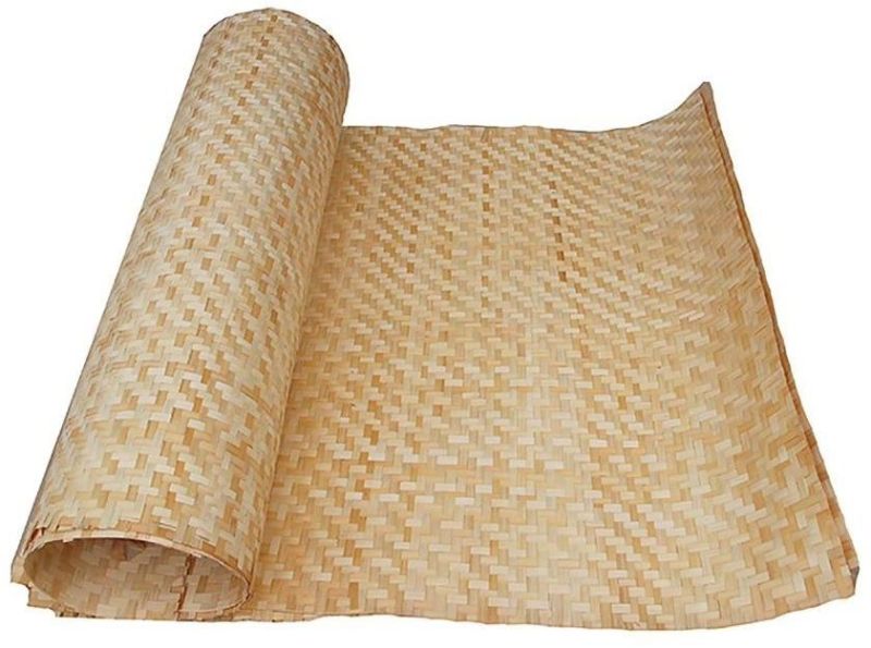 Brown Hand Weaving Bamboo Mat, for Floor, Shape : Rectangular