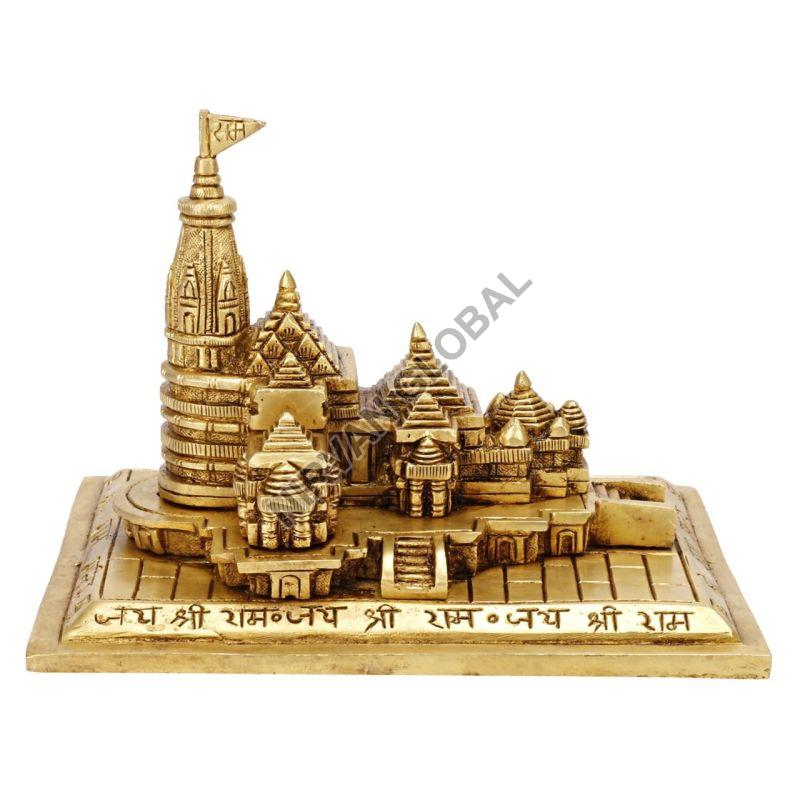 Polished Brass Ayodhya Mandir, for House, Offices, Shops, Style : Antique, Common