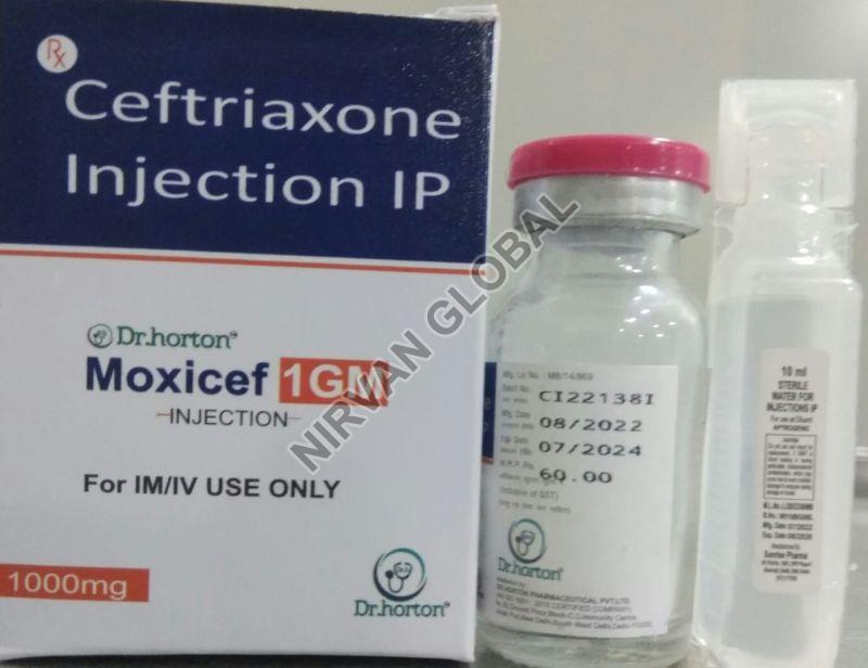 Moxicef 1gm Injection, for Pharmaceuticals, Packaging Type : Plastic Box